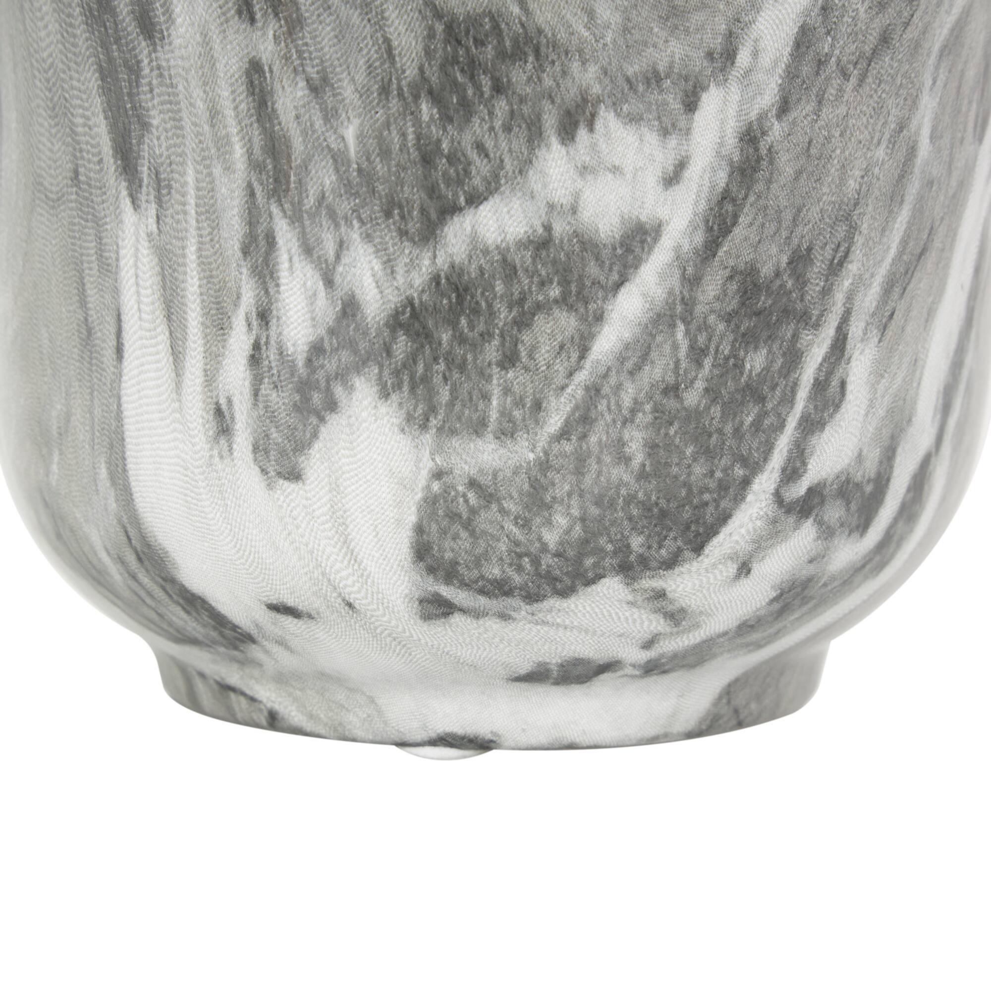 Gray Marble Inspired Ceramic Vase Set